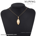 32670 Xuping new arrival top grau chique oval pingente em forma de ouro artificial de jóias por atacado